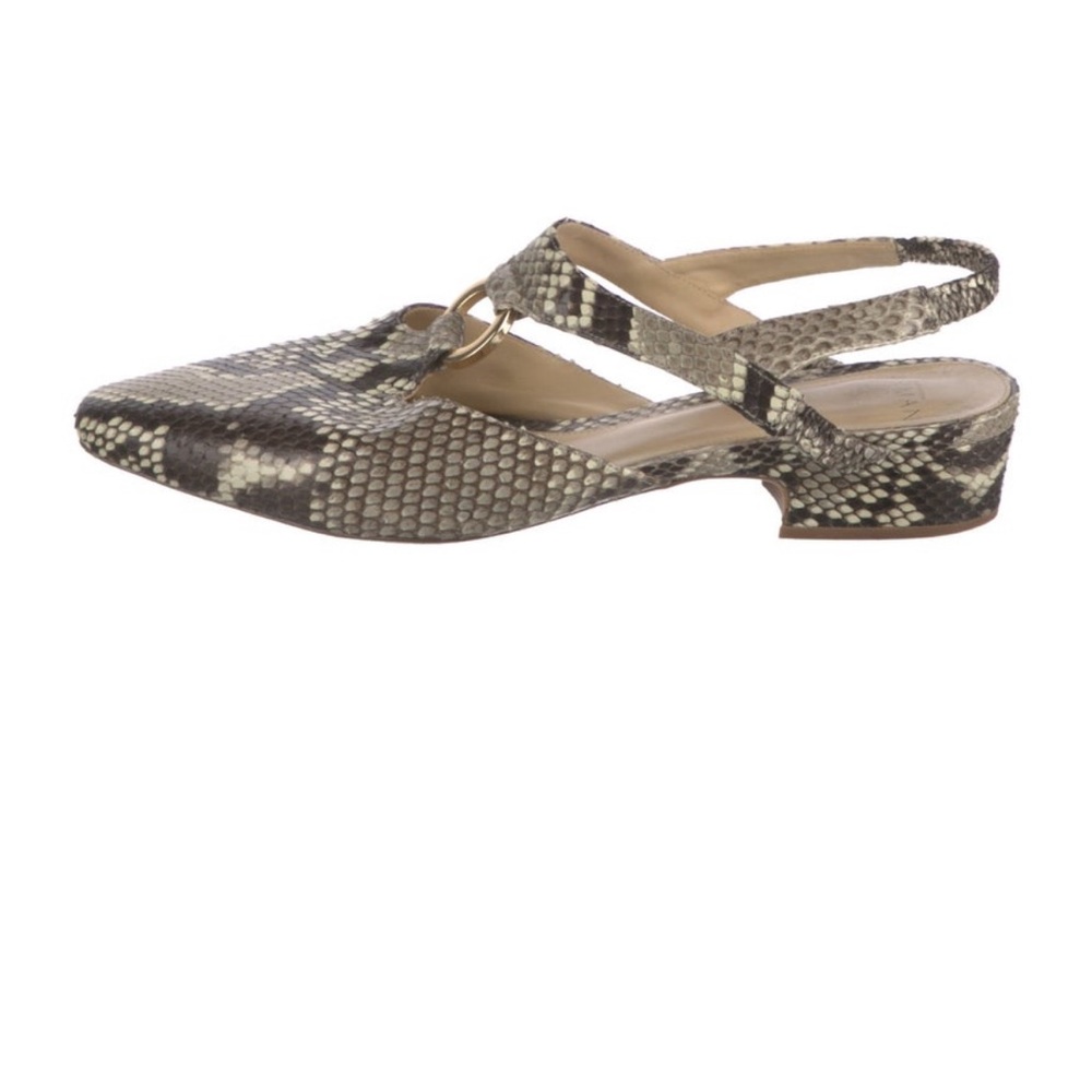 Snakeskin Slingback Women Shoes